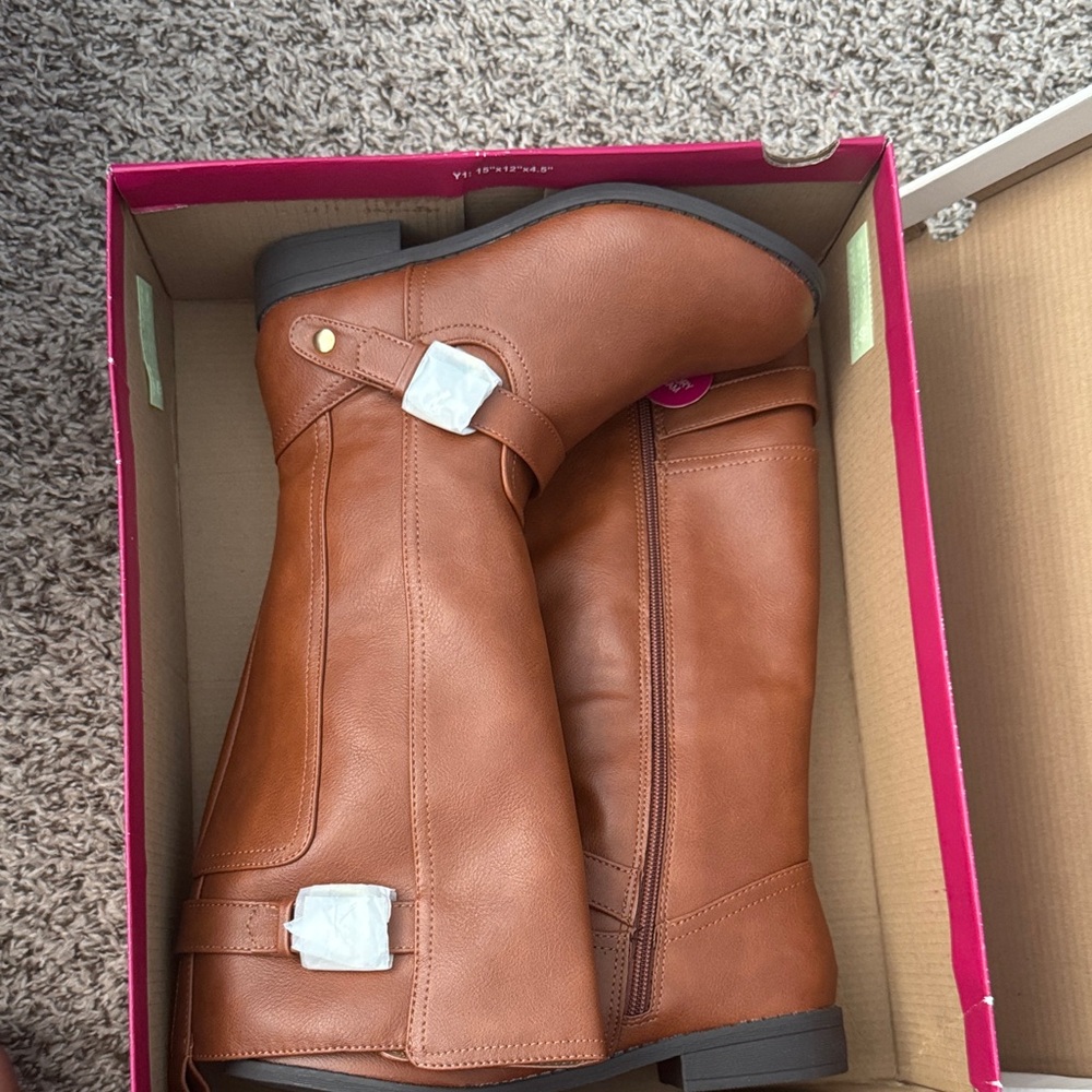 SO Women's Tan Over the Knee Boots